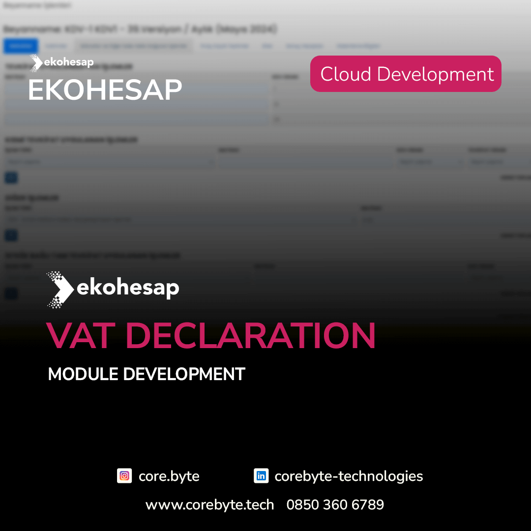 ekohesap vat declaration module